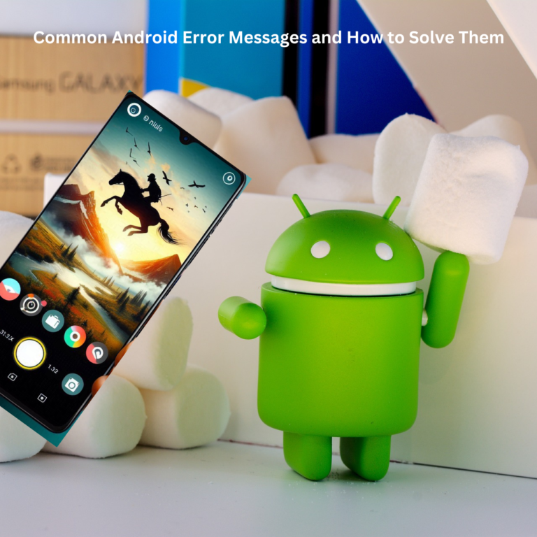 Common Android Error Messages and How to Solve Them